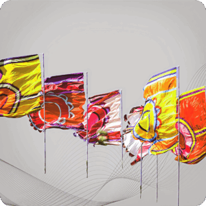 Festival Flags in Dubai