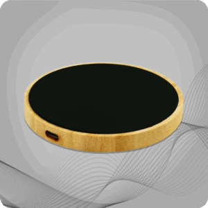 Bamboo Wireless Charger 15W Fast Charging with LED Logo