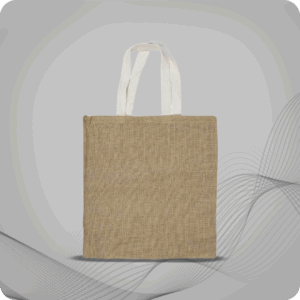 Jute Bags with White Handles, Long-lasting & Eco-friendly