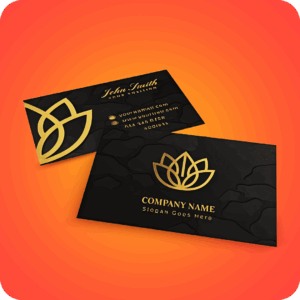 Rounded Corner Gold Foil Spot UV Matt Lamination 400gsm