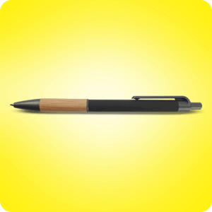 Push Button Ballpoint Pens with Bamboo Grip