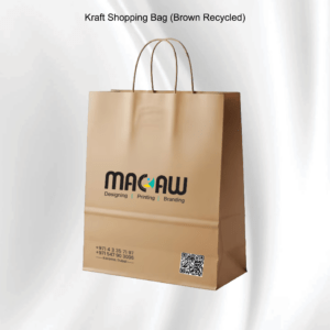Kraft Shopping Bag Brown Recycled