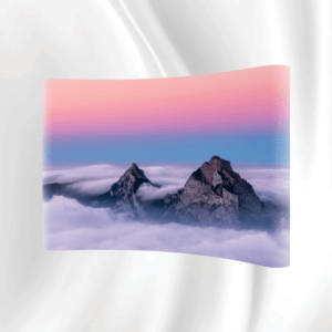 VINYL POP UP STAND CURVE